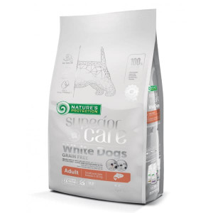 NATURE`S PROTECTION SUPERIOR CARE DOG MINI WHITE sausā barība suņiem Lasis 10kg